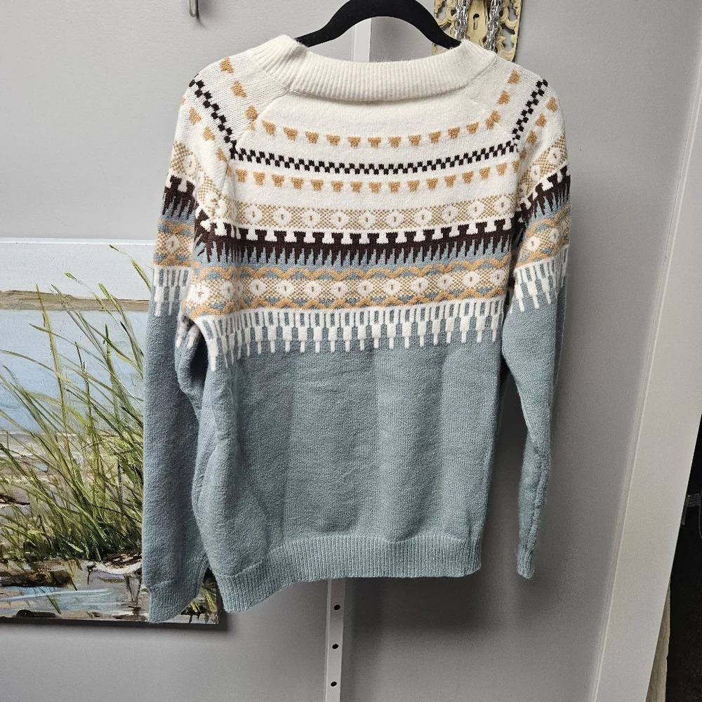 Acrylic sweater fair Isle size xxl - Picture 2 of 4